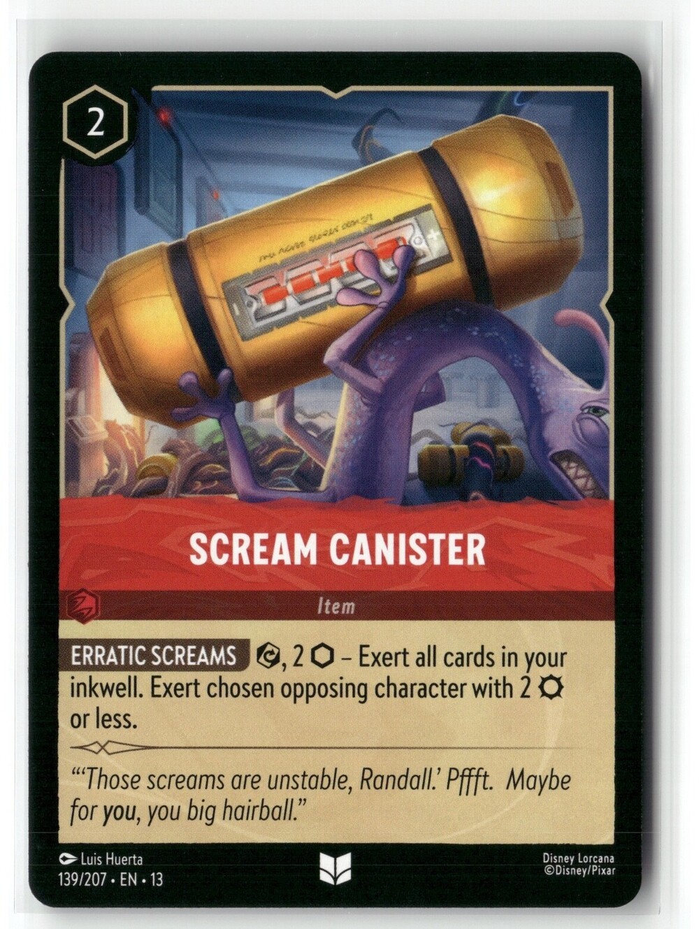 Scream Canister Uncommon Attack of the Vine! 139/207 NM